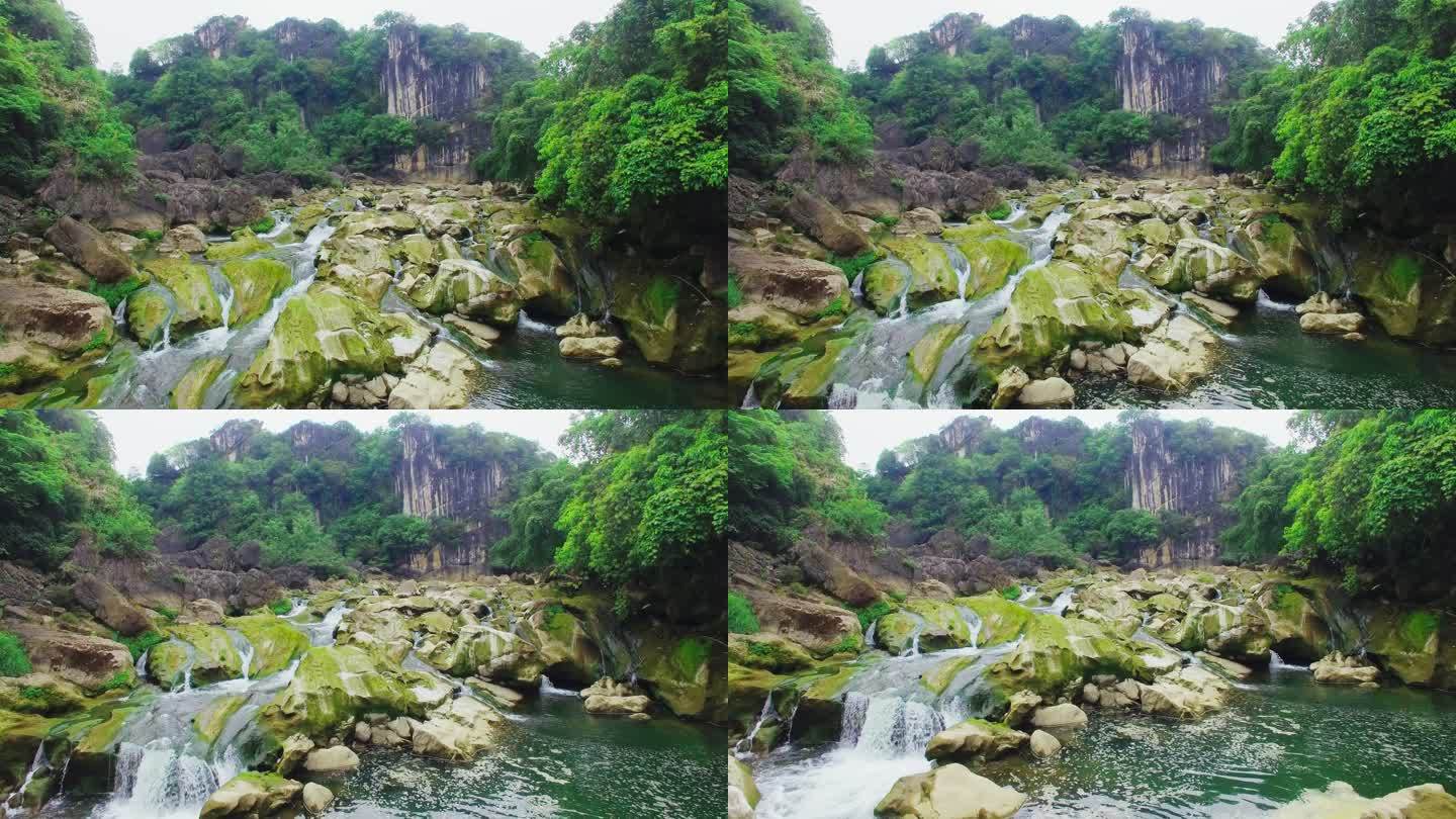 贵州瀑布贵州瀑布绿水青山河流分支