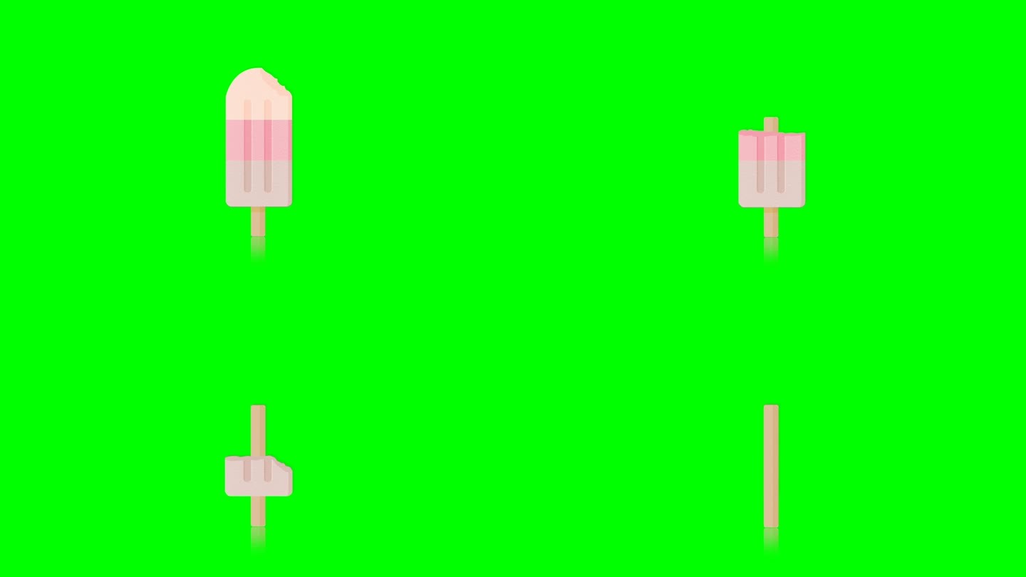 冰淇淋动画，Chroma键。
