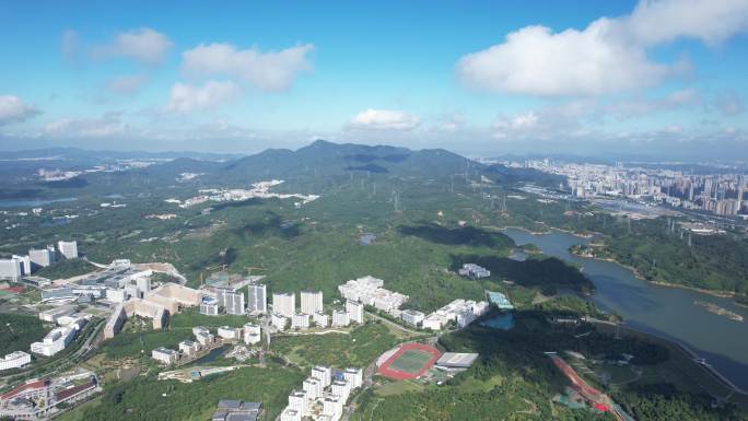 【正版素材】深圳南山区大学城和阳台山