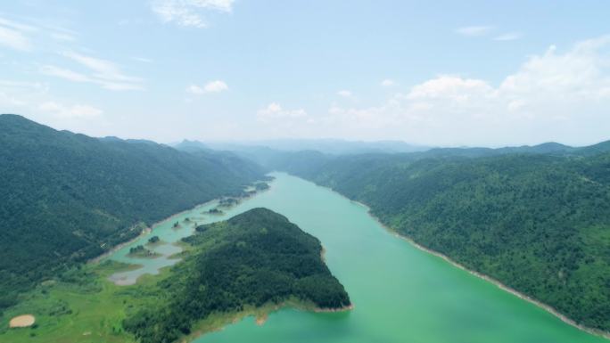 4K航拍壶瓶山仙阳湖