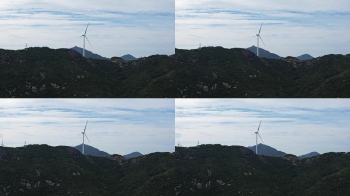 山顶风力涡轮机清洁能源-转场电网-建设变