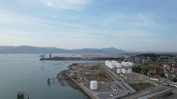 港口LNG商业码头鸟瞰图