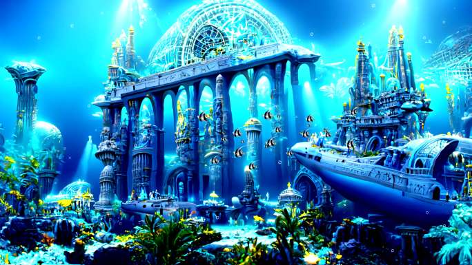 科幻海底之城亚特兰蒂斯