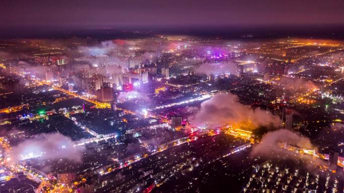 阜阳穿云城市夜景