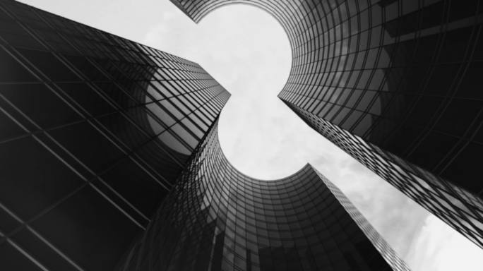 高端商务概念城市光影2216黑白