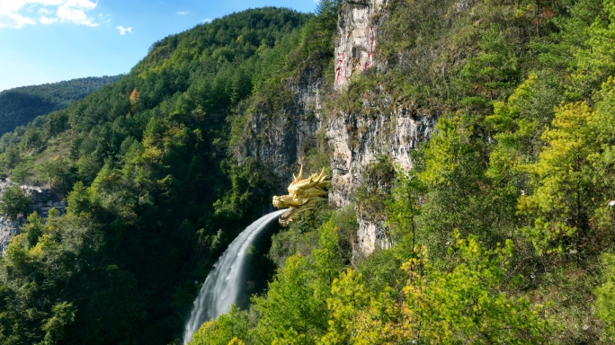 贵州·龙里县·龙里龙吐水5.1k航拍视频