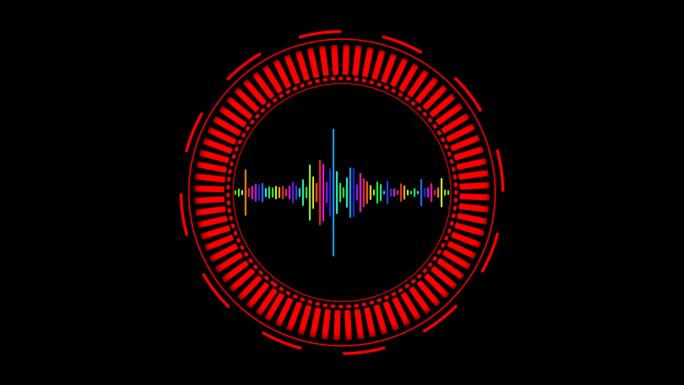 4K高科技语音识别通道视频红色2.2