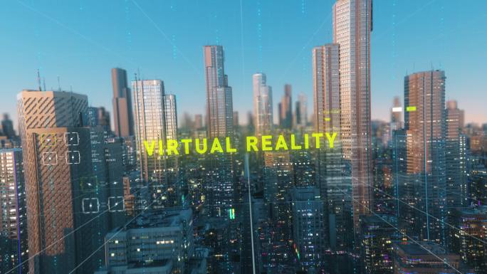 数字摘要智能城市虚拟现实标题