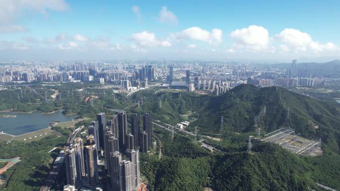 【正版素材】深圳龙华区全景