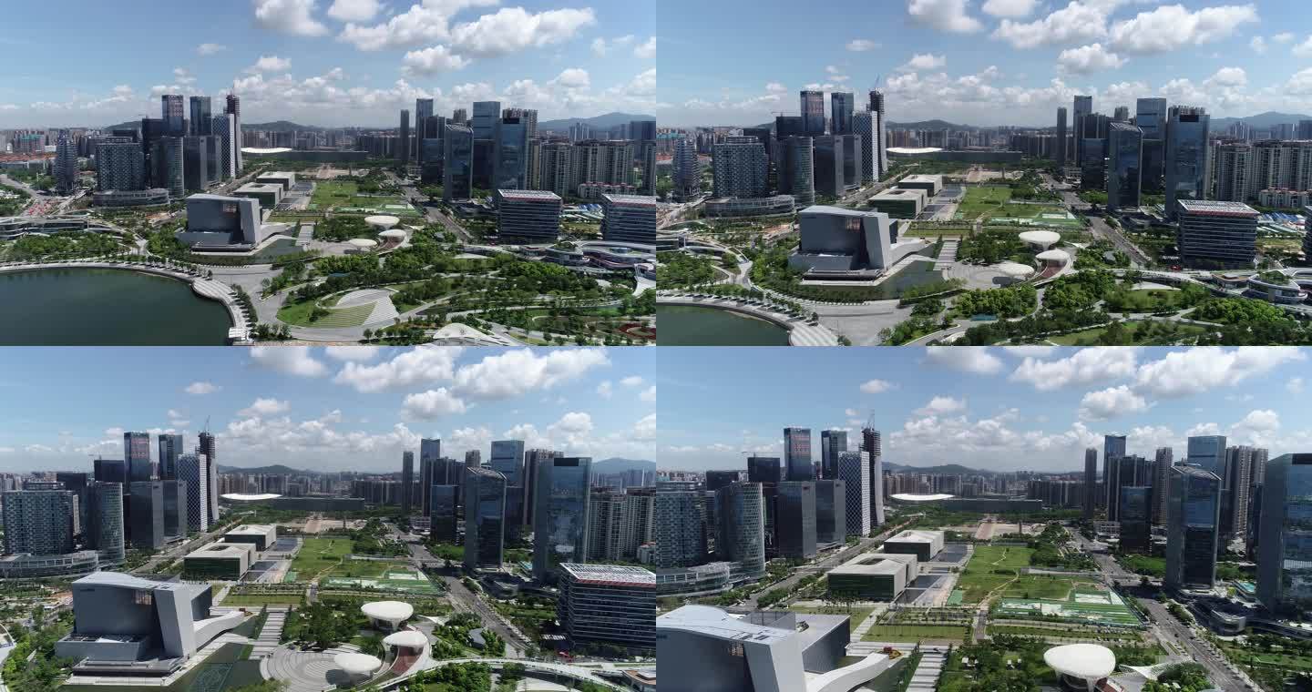 深圳宝安中心区中轴线航拍-2