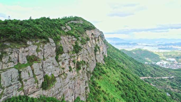 航拍福州五虎山森林公园