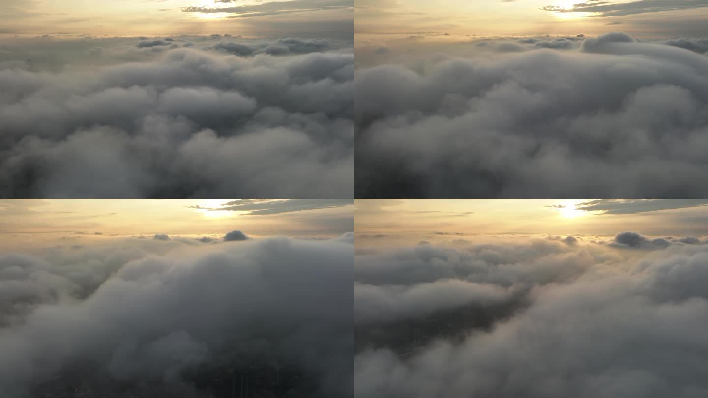 4K航拍延时-飞翔在云端之上