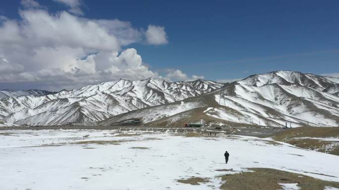 青海旅行  雪山 自驾游 航拍 翡翠湖