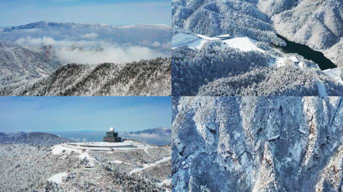 杭州临安大明山雪景