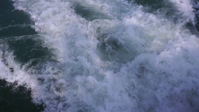 实拍威海城市海水海洋实景视频