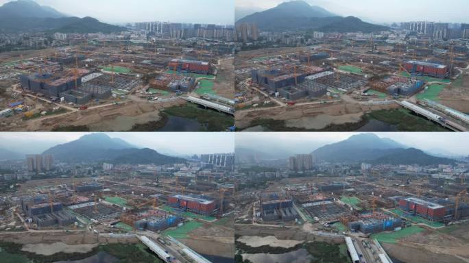 福耀科技大学建设过程延时摄影