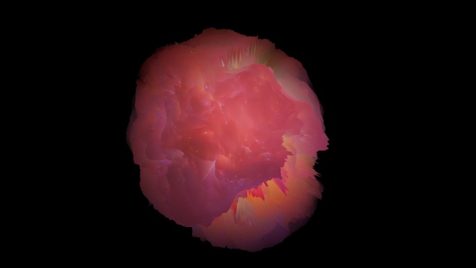 抽象艺术彩球动感花朵背景VJ素材