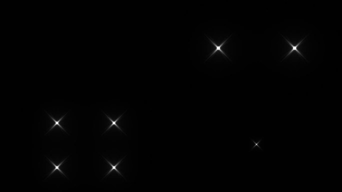 4种闪烁光芒带通道素材钻石星星闪耀