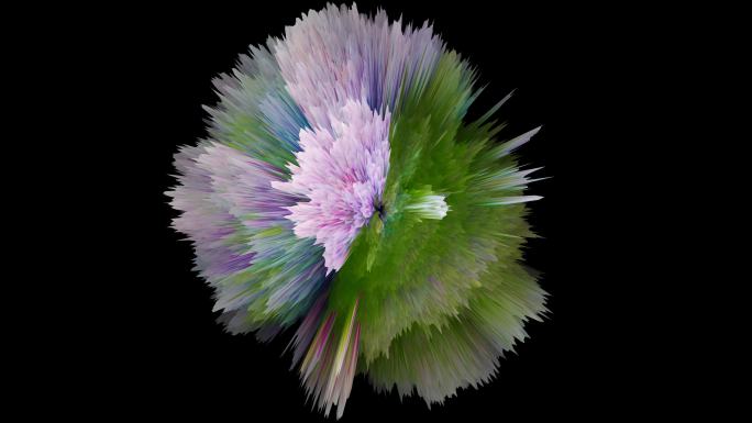 抽象艺术三维彩球动感花朵背景VJ素材71