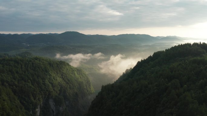 湘西凤凰县天龙峡航拍