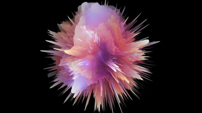 抽象艺术彩球动感花朵背景VJ素材