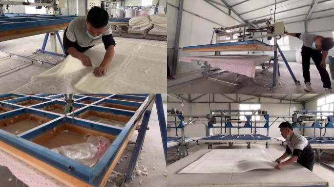新疆棉花被的制作过程