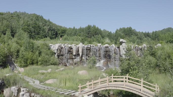 瀑布 水 水景 河流 溪水