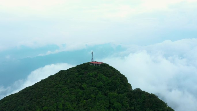 4K航拍湖南屋脊常德壶瓶山主峰6