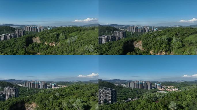 深圳宝安公园航拍