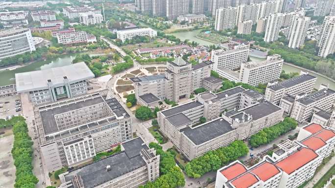 航拍常州市江苏理工学院