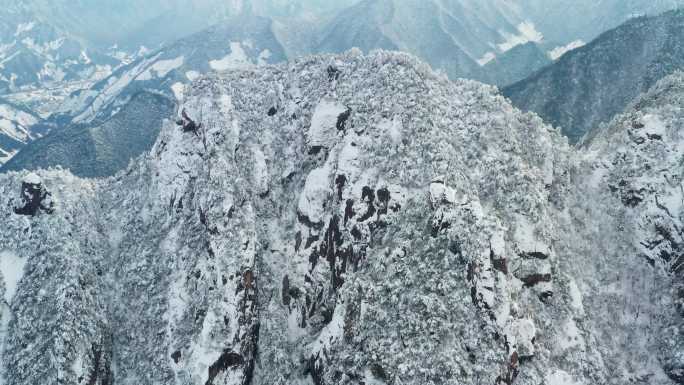 浙江杭州清凉峰自然保护区雪景