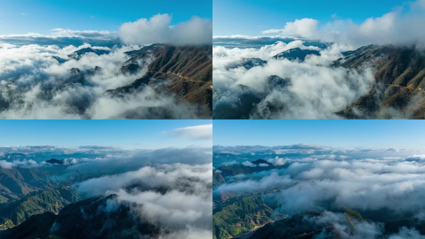 浙江群山水汽蒸腾