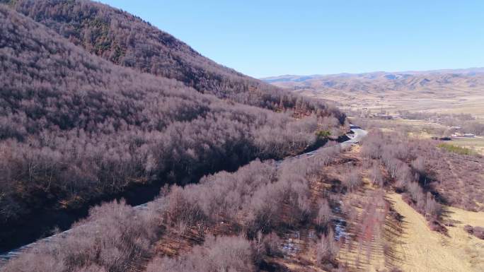 高原风光 雪山道路川西高原318国道