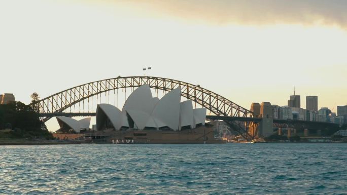 澳大利亚 歌剧院 悉尼大桥 澳洲 大海