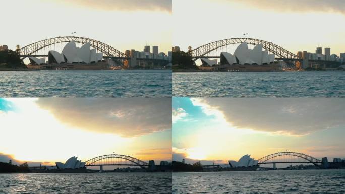澳大利亚 歌剧院 悉尼大桥 澳洲 大海