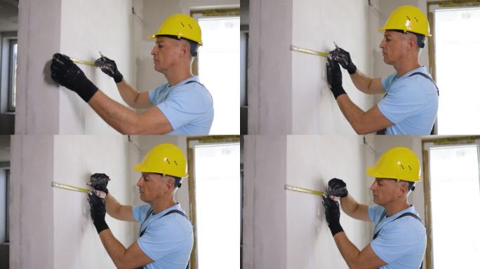 建筑工地测量墙建筑工地测量墙装修工地外国