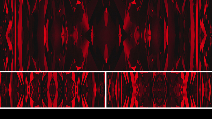 【宽屏时尚背景】黑红几何视觉创意炫酷碎片