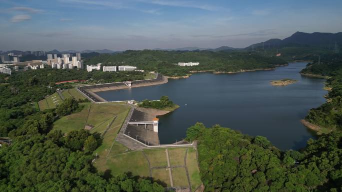 深圳长岭皮水库航拍