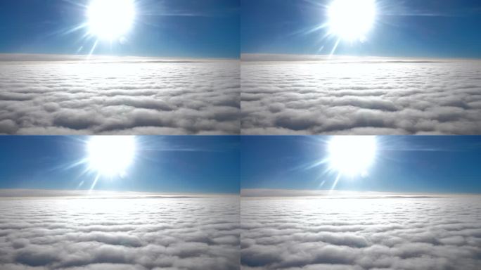 从飞机窗口看到的云天