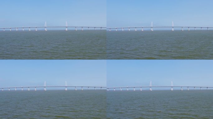 珠海港珠澳大桥航拍4k