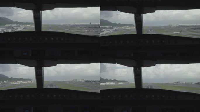 香港国际机场，进场和着陆（POV镜头）