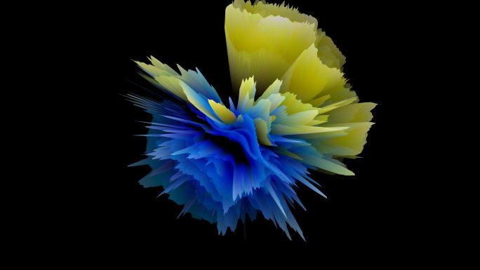抽象艺术三维彩球动感花朵背景VJ素材