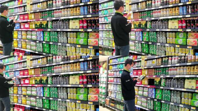 超市购物--选啤酒