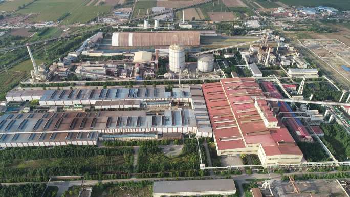 淄博钢铁厂炼钢厂航拍