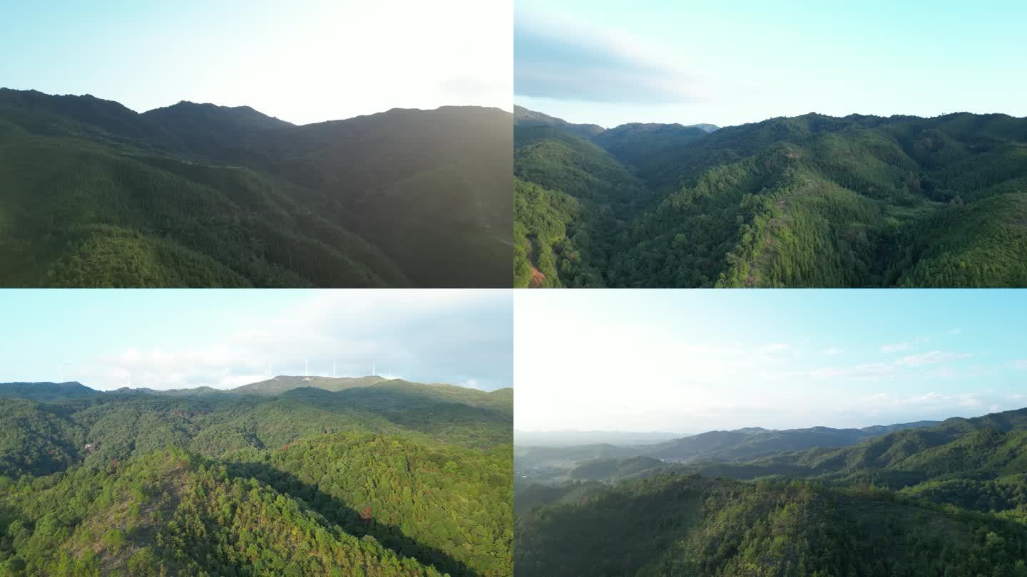 山川大地唯美黄昏夕阳群山