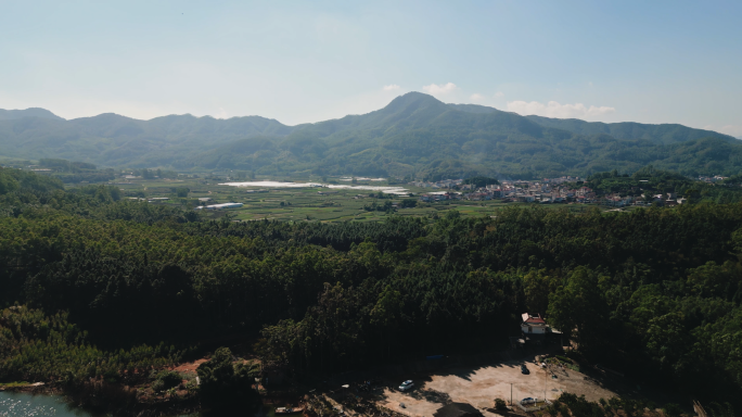 闽南山村村庄新农村大山大河山川