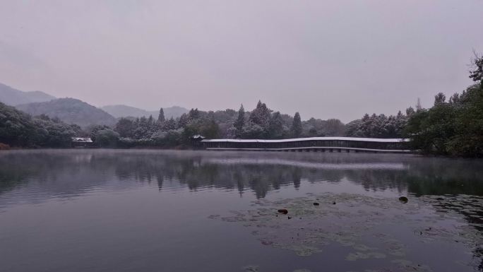 浴鹄湾雪景延时