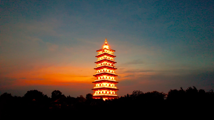 扬州瘦西湖夜景