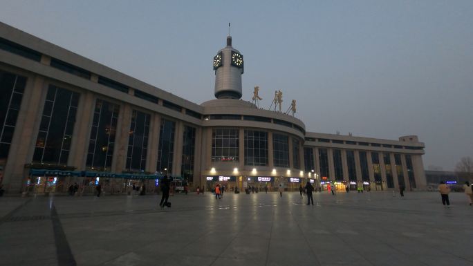 天津火车站延时