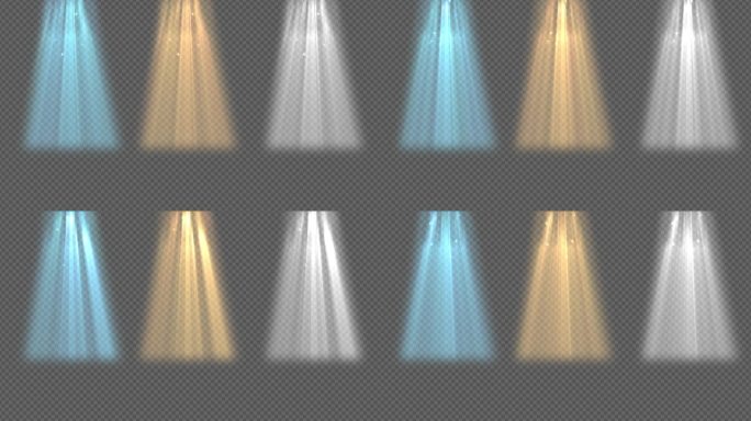 【AE工程】循环聚光灯光效可改色